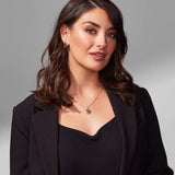 KORITE Essentials oval ammolite pendant in sterling silver