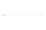 Bella Luna Collection Yellow Gold Paperclip Bracelet