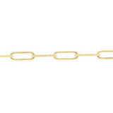 Bella Luna Collection Yellow Gold Paperclip Bracelet