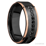 LASHBROOK DESIGNS Zirconium Black Diamond Band