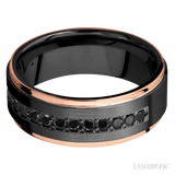 LASHBROOK DESIGNS Zirconium Black Diamond Band