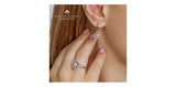 18kt Gold Canadian Diamonds Dangle Earrings