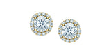 Lab Grown Diamond Halo Earrings