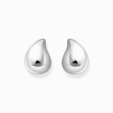 THOMAS SABO Silver earrings in organic drop-shape