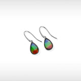 KORITE Essentials Pear ammolite earrings in sterling silver