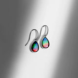 KORITE Essentials Pear ammolite earrings in sterling silver