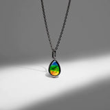 KORITE Essentials Pear ammolite pendant in sterling silver