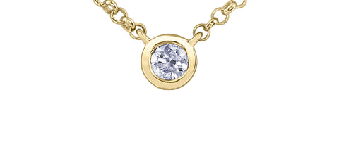 Maple Leaf Diamonds - Diamond Solitaire Necklace