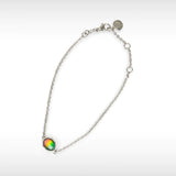 KORITE Essentials oval ammolite bracelet in sterling silver