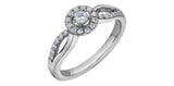 I am Canadian - Halo Diamond Ring