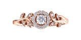 I am Canadian - Halo Leaf Diamond Ring