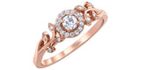 I am Canadian - Halo Leaf Diamond Ring