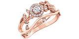 I am Canadian - Halo Leaf Diamond Ring
