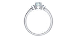 Maple Leaf Diamonds - Aquamarine Ring