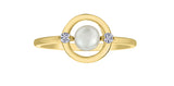 Maple Leaf Diamonds - Pearl Ring