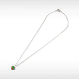 KORITE Essentials square ammolite pendant in sterling silver