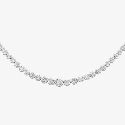 Lab Grown Diamond Tennis Necklace 3.50ct tw