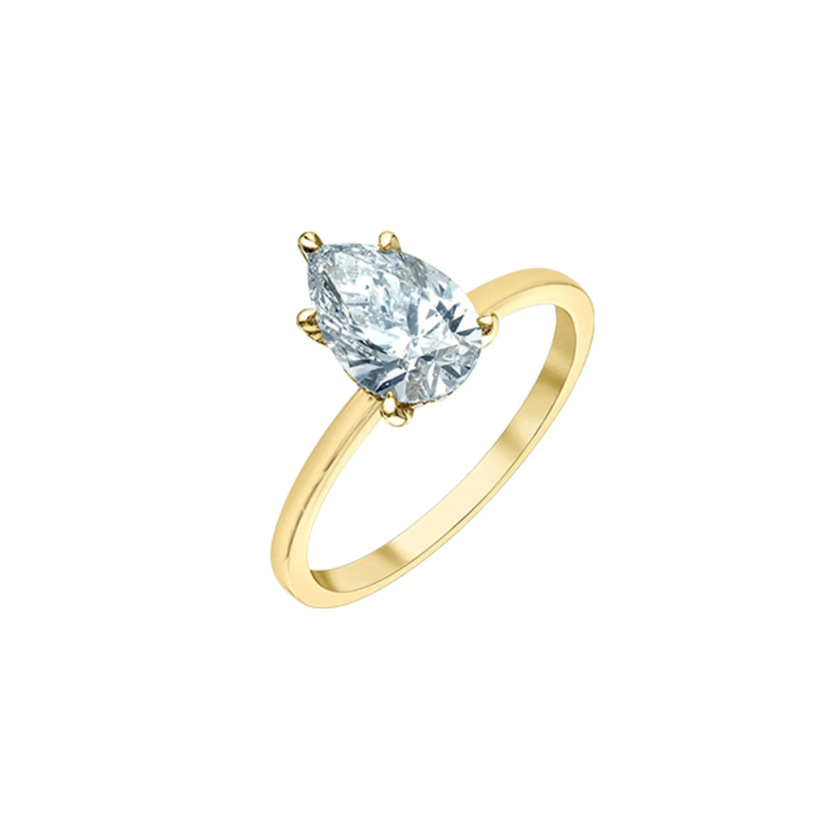 Pear solitaire 2025 diamond ring