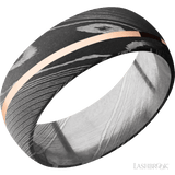 LASHBROOK - Damascus Steel w/14kt Rose Gold Inlay