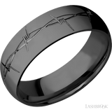 LASHBROOK DESIGNS Zirconium Barbed Wire Band
