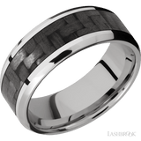 LASHBROOK DESIGNS Titanium Carbon Fibre Inlay Band