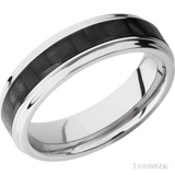 LASHBROOK DESIGNS Titanium Carbon Fibre Inlay Band