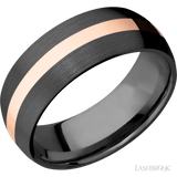 LASHBROOK DESIGNS Zirconium 14kt Inlay Band
