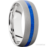 LASHBROOK DESIGNS Cobalt Chrome Lapis Inlay Band