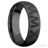 LASHBROOK DESIGNS Zirconium Roman Numerals Band