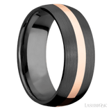 LASHBROOK DESIGNS Zirconium 14kt Inlay Band