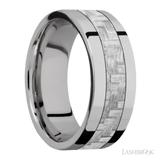LASHBROOK DESIGNS Titanium Carbon Fibre Inlay Band