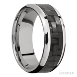LASHBROOK DESIGNS Titanium Carbon Fibre Inlay Band