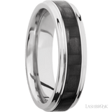 LASHBROOK DESIGNS Titanium Carbon Fibre Inlay Band