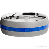 LASHBROOK DESIGNS Cobalt Chrome Lapis Inlay Band