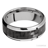 LASHBROOK DESIGNS Titanium Carbon Fibre Inlay Band