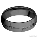 LASHBROOK DESIGNS Zirconium Barbed Wire Band