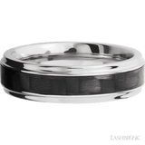 LASHBROOK DESIGNS Titanium Carbon Fibre Inlay Band
