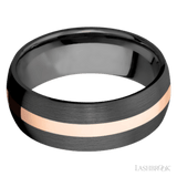 LASHBROOK DESIGNS Zirconium 14kt Inlay Band