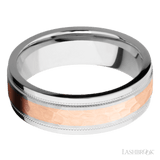 LASHBROOK DESIGNS Cobalt Chrome 14kt Rose Gold Inlay Band