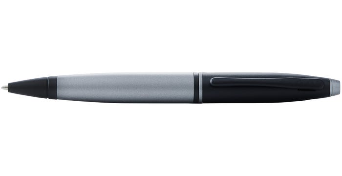 Cross Calais Matte Gray and Black Lacquer Ballpoint Pen