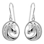 Legend Sterling Silver Horse Earrings