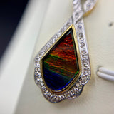 KORITE Ammolite Earrings, Baroque Collection