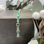 18kt Emerald & Diamond Bracelet