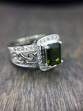 14KT GREEN TOURMALINE RING