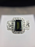 14KT GREEN TOURMALINE RING
