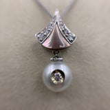 Galatea Diamond in a Pearl Necklace