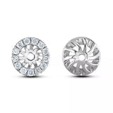 Canadian Diamond Halo Stud Earrings .51ct