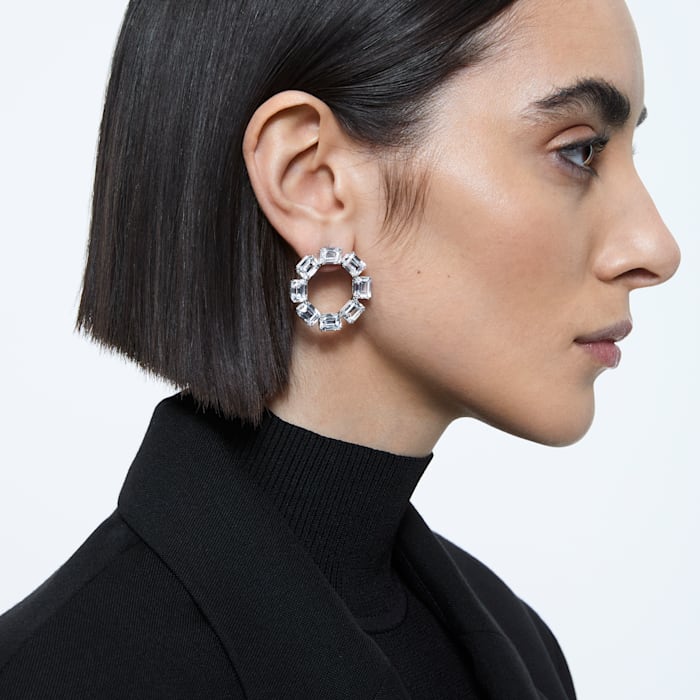 Swarovski earrings circle cheap