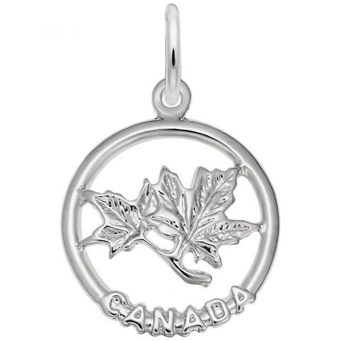 Sterling Silver Canada Maple Leaf Pendant