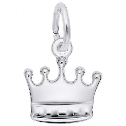 Sterling Crown Pendant Charm